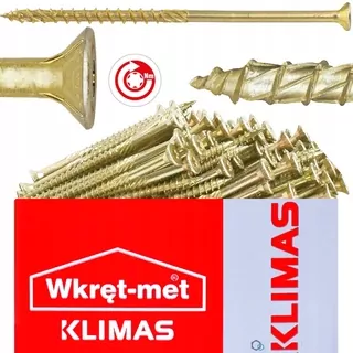 Tesárske skrutky KMWHT s kužeľovou hlavou 6 × 120 - 100 kusov